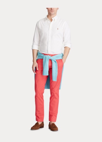 Pantalones Chinos Polo Ralph Lauren Hombre Rojos - Stretch Slim Fit - YMENA2864